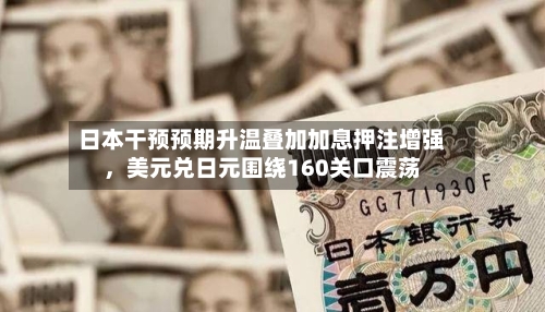 日本干预预期升温叠加加息押注增强，美元兑日元围绕160关口震荡-第2张图片