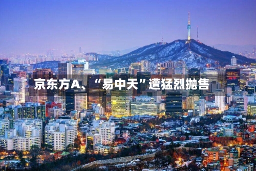 京东方A、“易中天”遭猛烈抛售-第2张图片