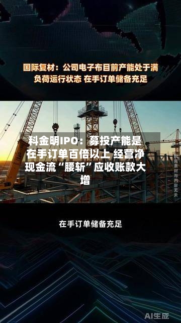 科金明IPO：募投产能是在手订单百倍以上 经营净现金流“腰斩	”应收账款大增-第3张图片
