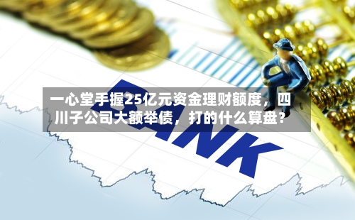 一心堂手握25亿元资金理财额度，四川子公司大额举债	，打的什么算盘？-第3张图片