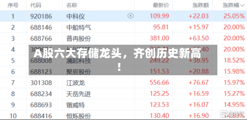 A股六大存储龙头，齐创历史新高！-第2张图片