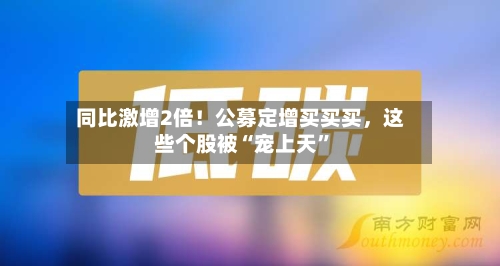同比激增2倍！公募定增买买买，这些个股被“宠上天	”-第2张图片
