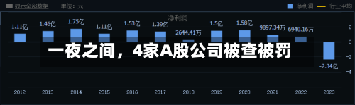 一夜之间，4家A股公司被查被罚-第2张图片