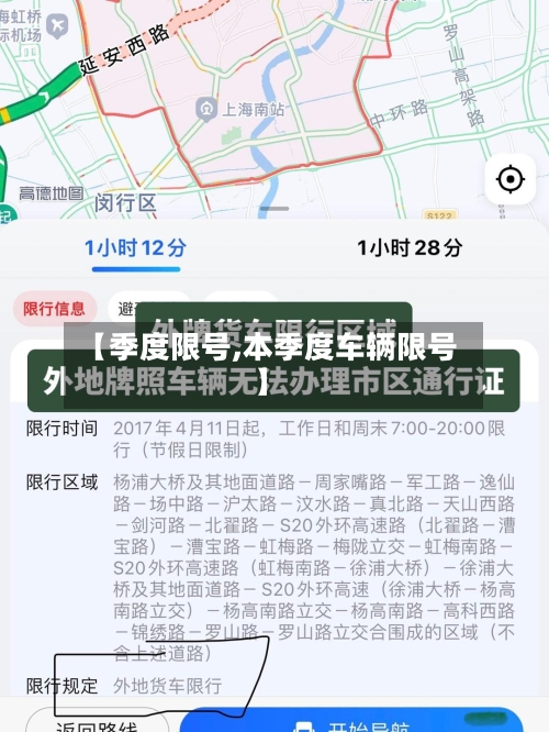 【季度限号,本季度车辆限号】