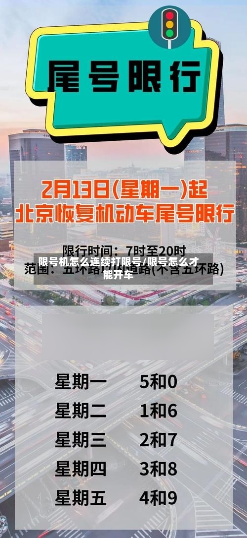 限号机怎么连续打限号/限号怎么才能开车