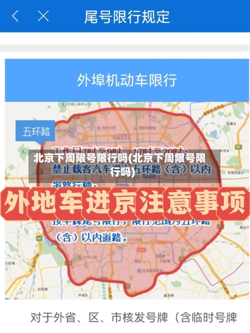 北京下周限号限行吗(北京下周限号限行吗)