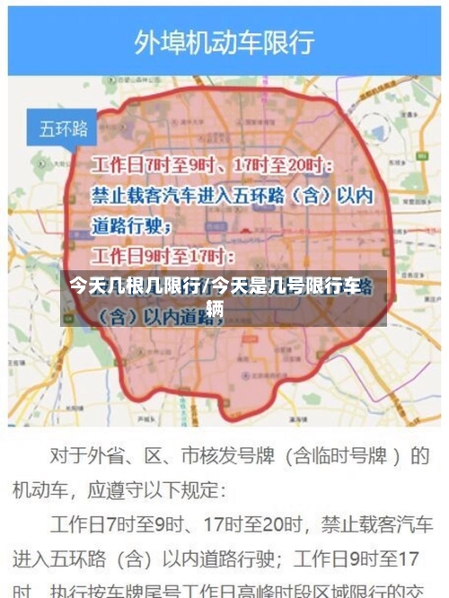 今天几根几限行/今天是几号限行车辆-第2张图片