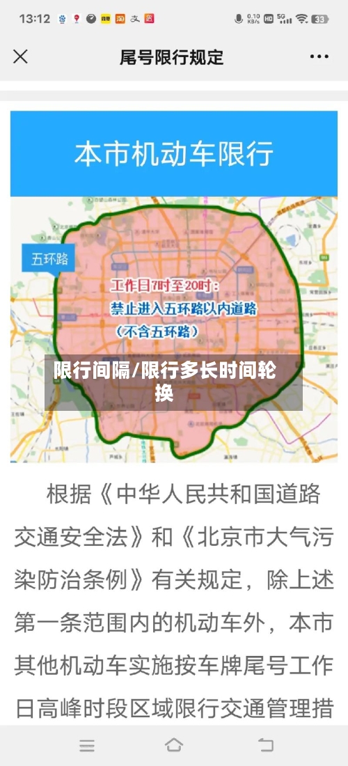 限行间隔/限行多长时间轮换-第3张图片