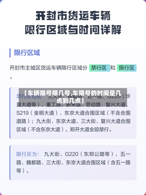 【车辆限号限几号,车限号的时间是几点到几点】-第1张图片