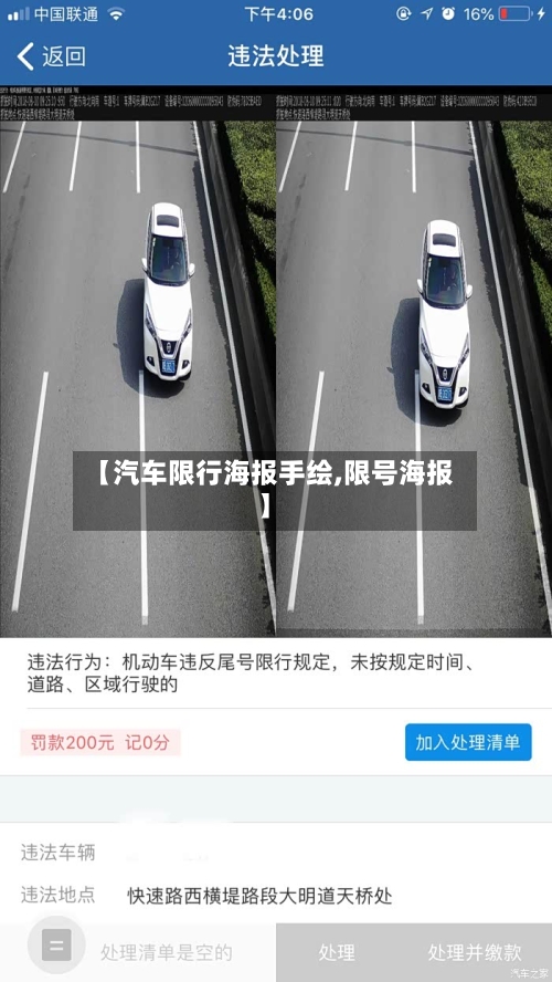【汽车限行海报手绘,限号海报】-第2张图片