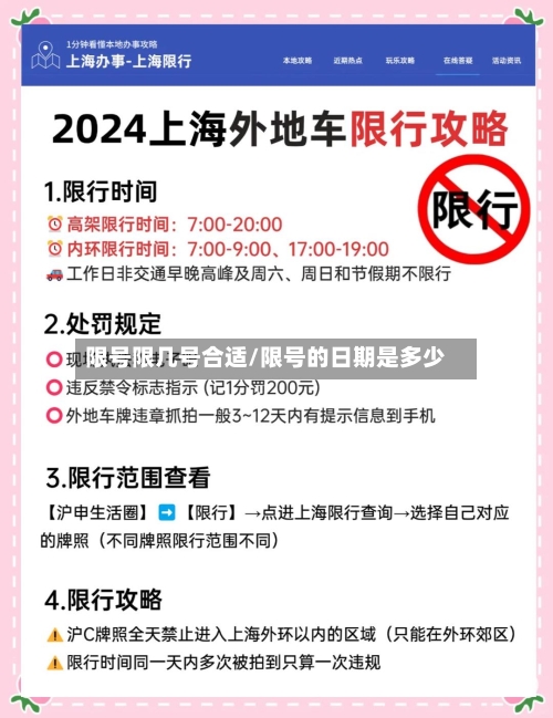 限号限几号合适/限号的日期是多少