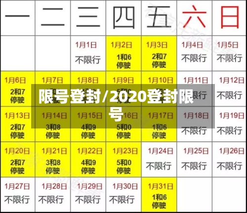 限号登封/2020登封限号-第3张图片
